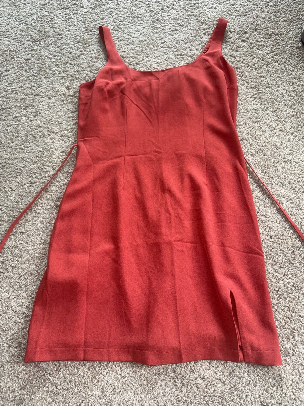 Abercrombie - 90s Slip Mini Dress - Medium, Red (NWT)